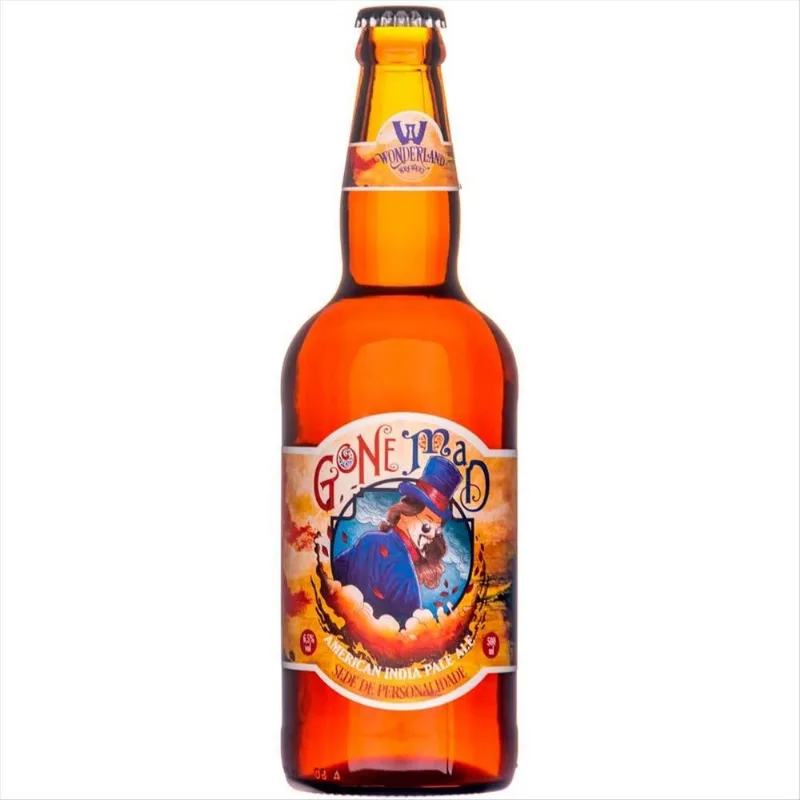 Cerveja Wonderland Gone Mad IPA Garrafa 500ml