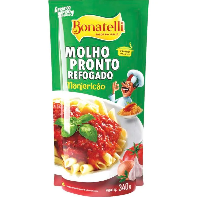 Molho de Tomate Bonatelli Manjericão 340g