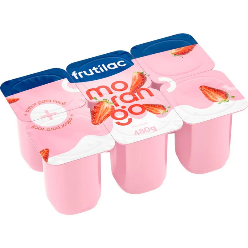 Bebida Láctea Frutilac Polpa Morango 480g