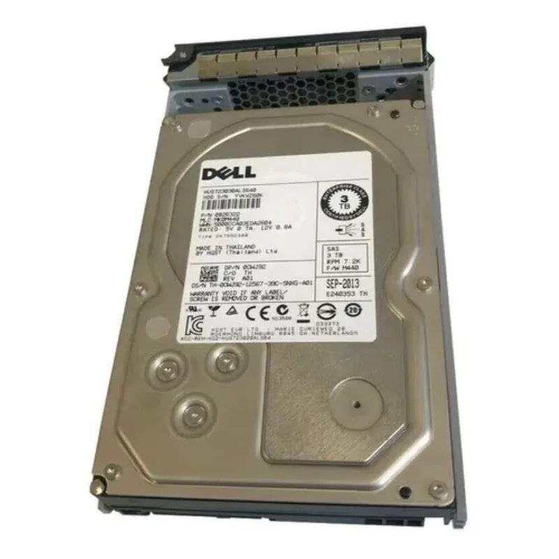 Hd Sas Dell 3tb 7.2k 3.5 0cwj92 Cwj92 Yhk330jg 0b26322 Rec
