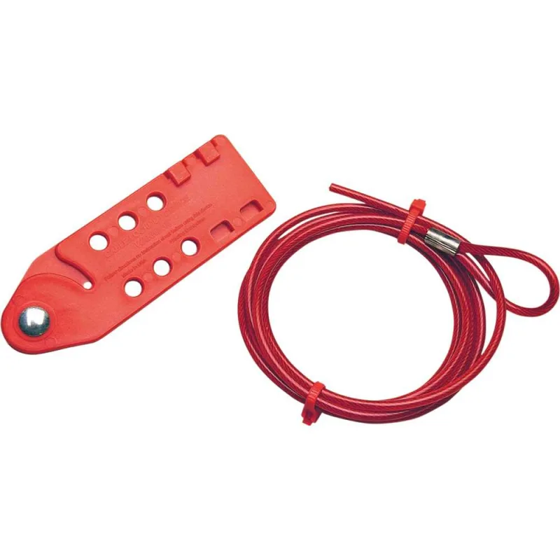 Bloqueio Seg. com Cabo Revest 1,8M para 6 - - Brady - BRADY - Material Elétrico