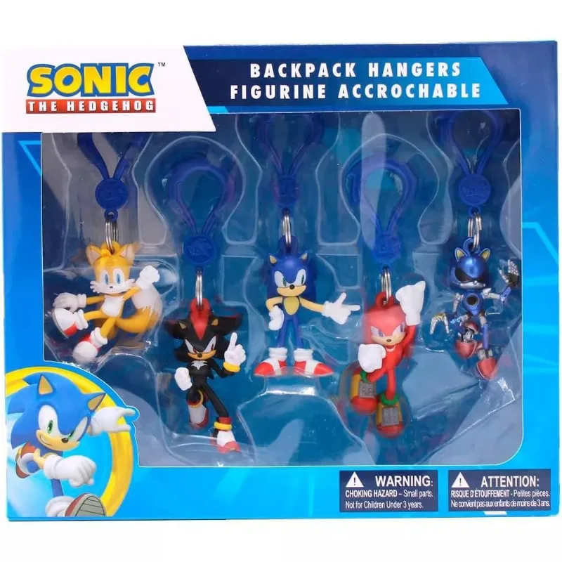 Pack c/ 5 Chaveiros Sonic The Hedgehog - Just Toys