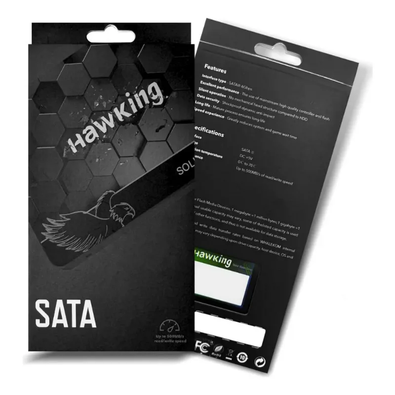 SSD Hawking 240GB SATA 2.5 Pol Leitura 500MB/s Gravação 450MB/s HKPSA240