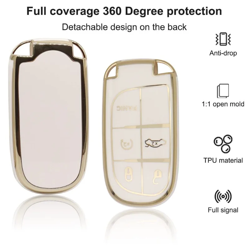 Capa De Chaveiro Elegância Para Proteção Total Da Jeep Soft