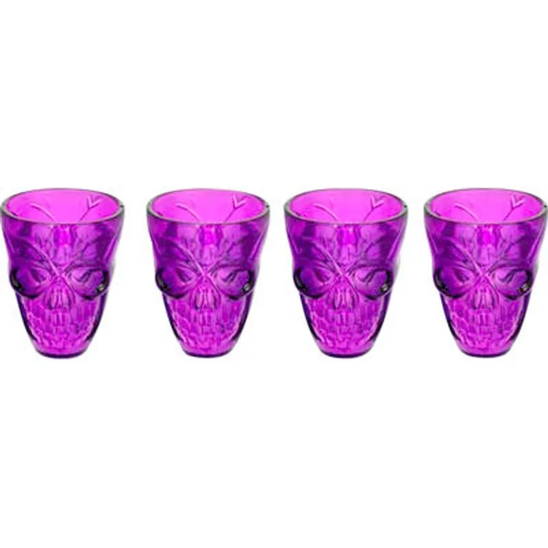Copo Caveira Silver Halloween 4 un