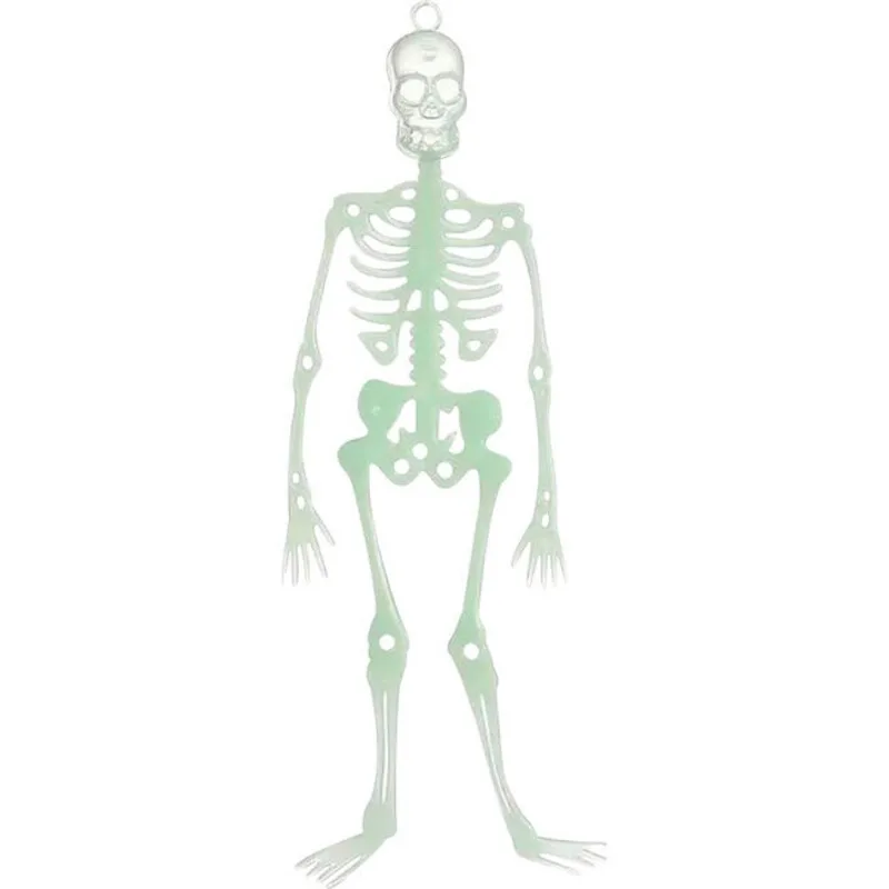 Caveira Brilha no Escuro Silver Halloween un
