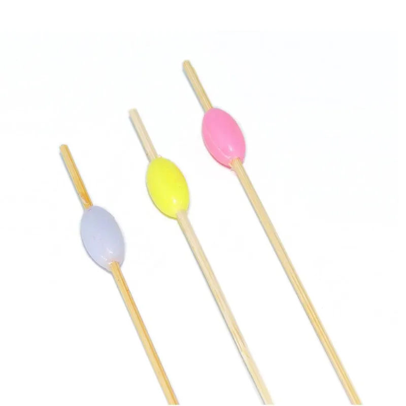 Palito em Bambu para Petiscos 12cm/20 unidades Enfeite Colorido - SilverFestas