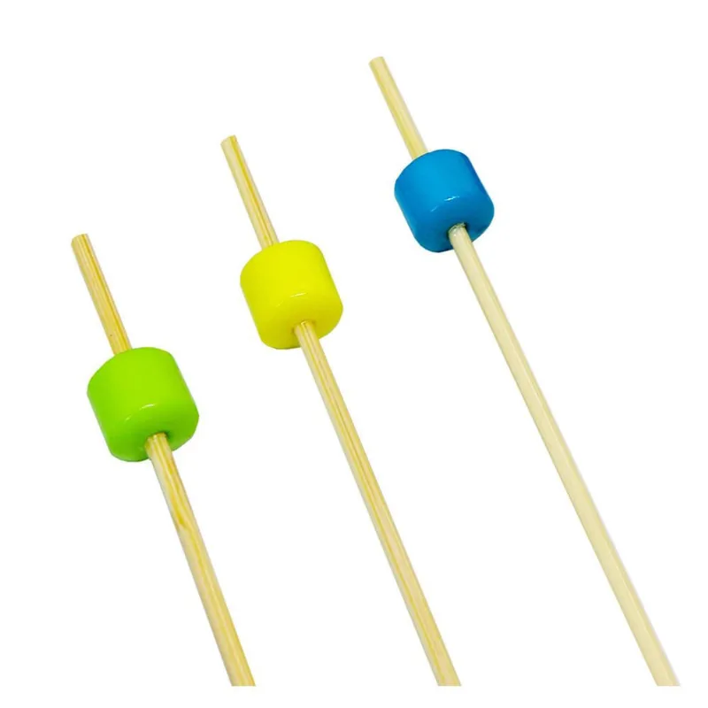 Palito em Bambu para Petiscos 12cm/20 unidades Enfeite Colorido - SilverFestas