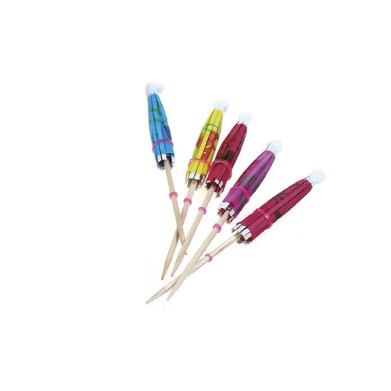 Palito em Madeira para Decoração Guarda Chuva 10cm/12 unidades- SilverFestas