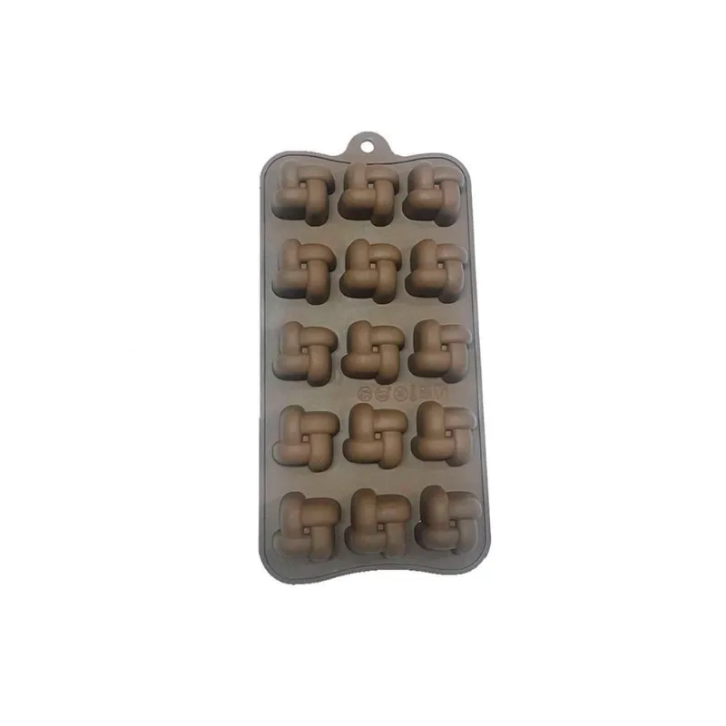 Molde Silicone Chocolate com 1 Ft008 Silver Plastic