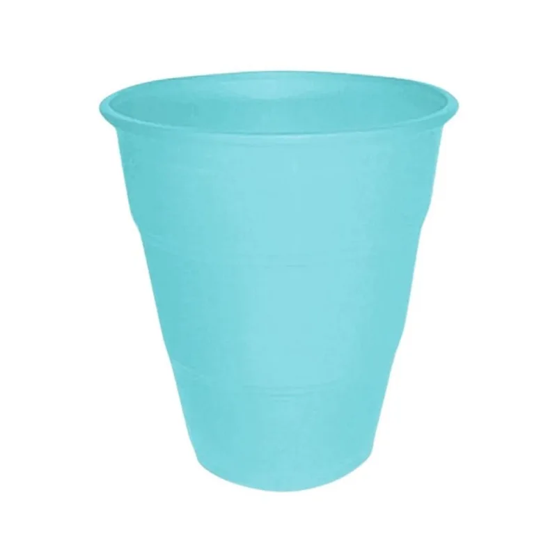 Copo De Plástico Silver Azul Bebê 210ml 10 Un