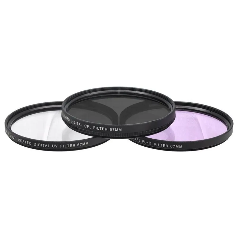 Conjunto De Filtros Izonix Pro Series Hd 3pc Uv/Cpl/Fl-D 67mm