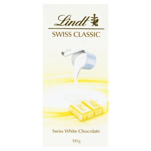 Chocolate Branco Lindt Swiss Classic Caixa 100g - LINDT - Mercearia