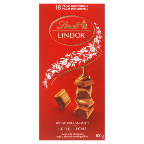 Chocolate Ao Leite Recheio Cremoso Lindt Lindor Caixa 100g - LINDT - Mercearia