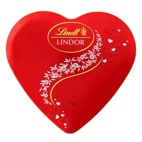 Chocolate Suíço Crystal Heart Lindor Milk Lindt 212g - CRYSTAL