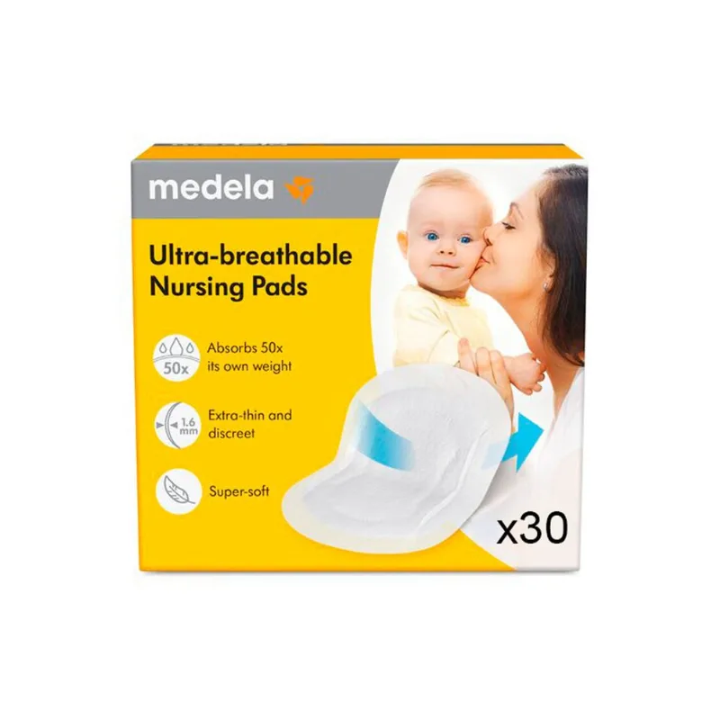 Protetores de Seios Ultra Respiráveis com 30 Unidades Medela 30 Unidades