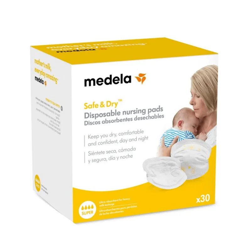 Absorvente para Seios Medela Descartável 30 Unidades - Medela - Mamães E Bebês