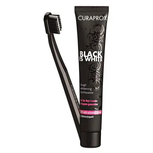 Curaprox Dentrif Black Is White 90ml Esc Cs5460 Black - BLACK - Higiene E Beleza