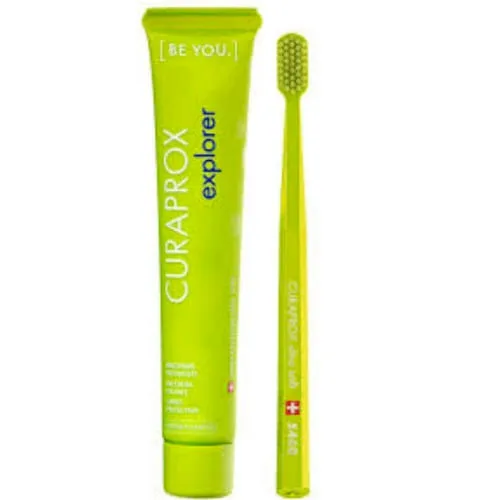Cr Dt Curaprox Be You 90ml Explorer Verde - CURAPROX - Higiene E Beleza