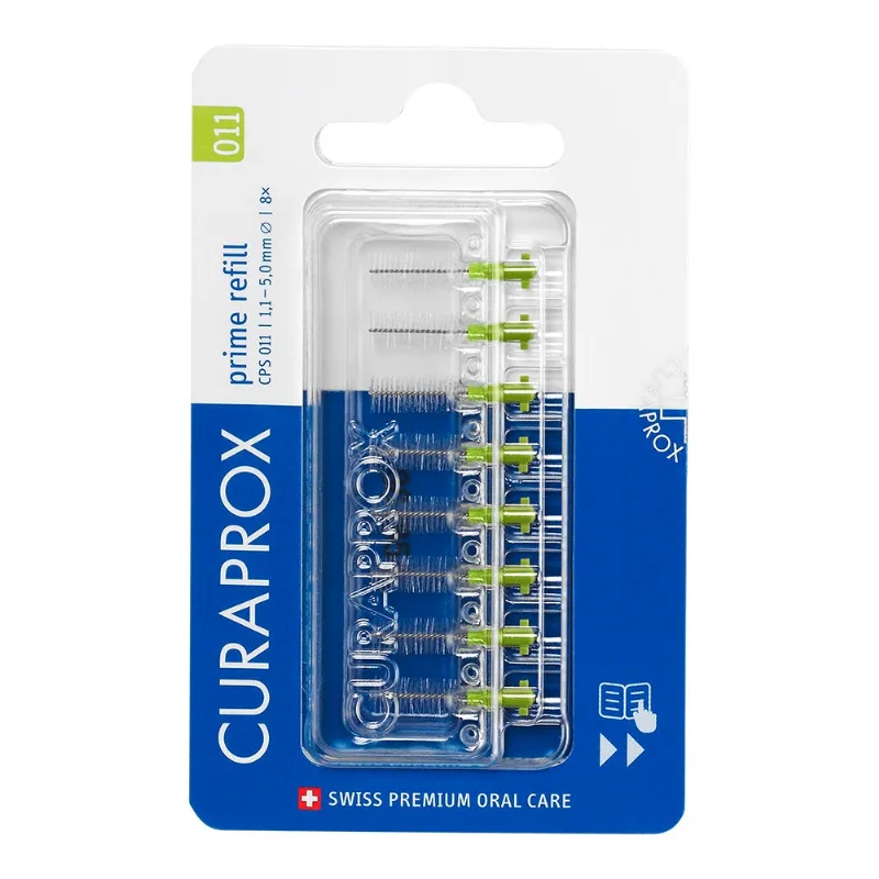 Refil Para Escova Interdental Curaprox Cilíndrico Cps 011 8 Unidades