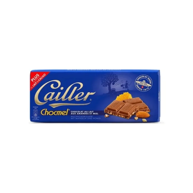 Chocolate Suiço Chocmel Ao Leite Com Amêndoas E Mel Cailler 100g - Não Informado - Mercearia