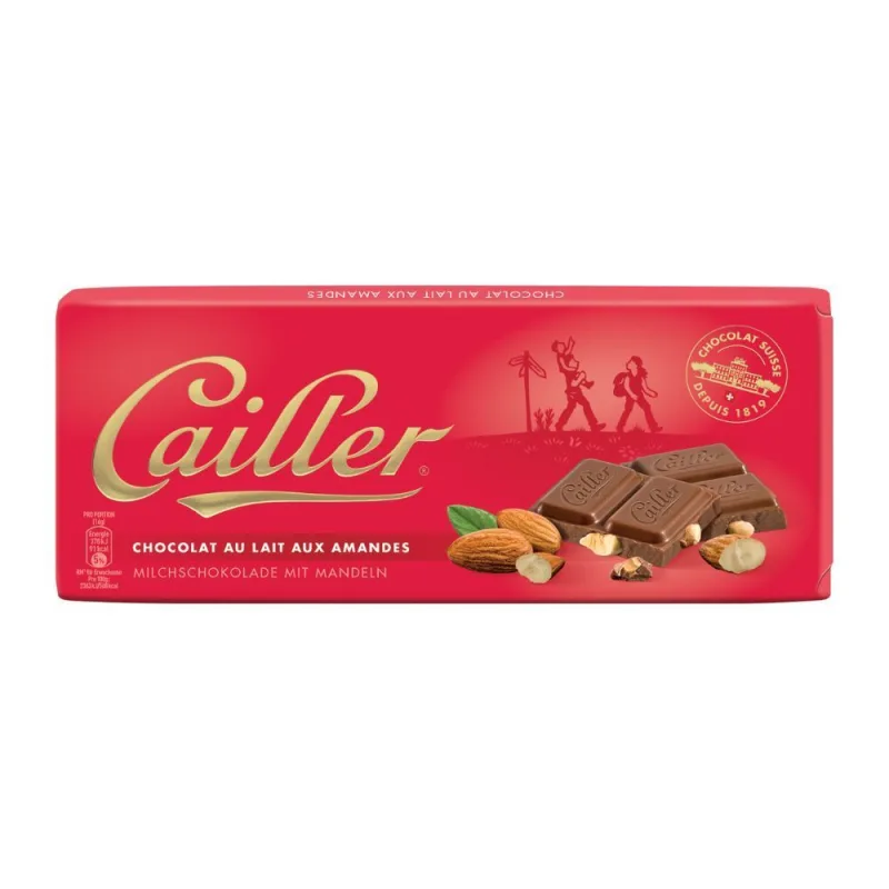 Chocolate Suiço Ao Leite Com Amêndoas Cailler 100g - Não Informado