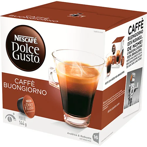 Cápsulas Nescafé Dolce Gusto Caffé Buongiorno 16 Unidades Nestlé - NESTLE - Mercearia