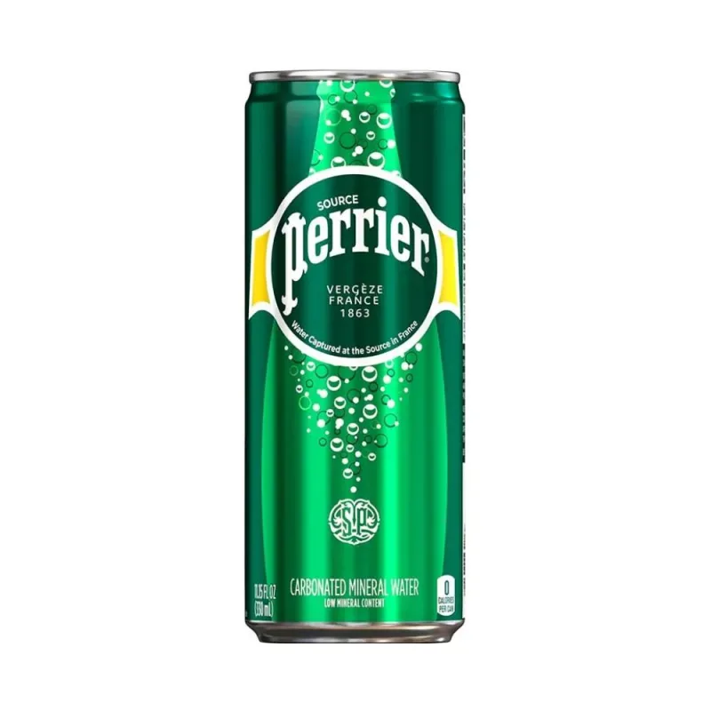 ÁGUA PERRIER COM GÁS LATA 250ML - PERRIER
