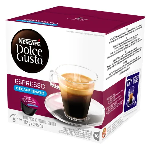 Espresso Descafeinado Dolce Gusto 112g Nescafe - NESCAFE