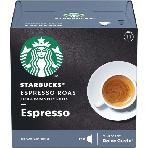 STARBUCKS ® ESPRESSO ROAST BY NESCAFÉ ® DOLCE GUSTO ® TORRA ESCURA 12 CÁPSULAS - STARBUCKS