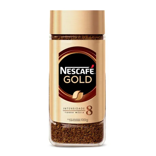 Café Solúvel Liofilizado Nescafé Gold Vidro 100g - GOLD
