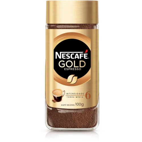 Café Solúvel Espresso Nescafé Gold Vidro 100g - NESCAFÉ GOLD