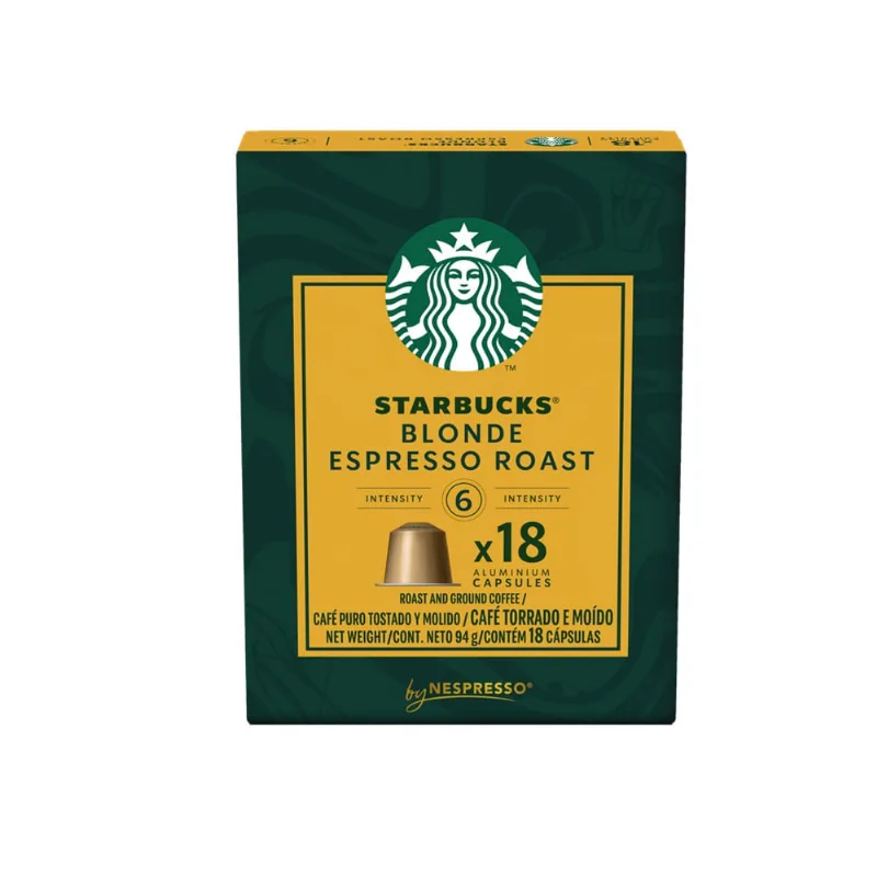 Cápsula Starbucks Blonde Espresso Roast Com 18 Unidades
