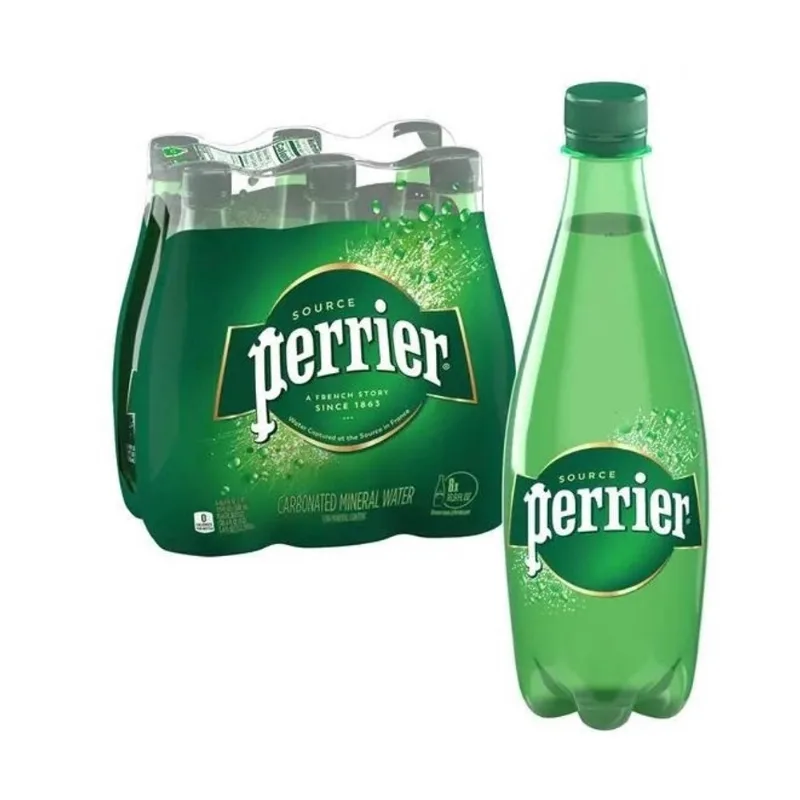 Água perrier mineral com gás garrafa pet 500ML pack C/6UNID