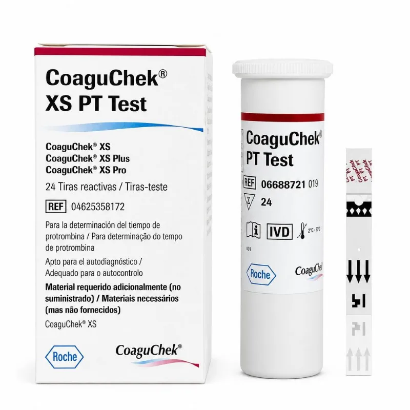 Tiras CoaguChek XS Roche 24 Unidades Teste INR