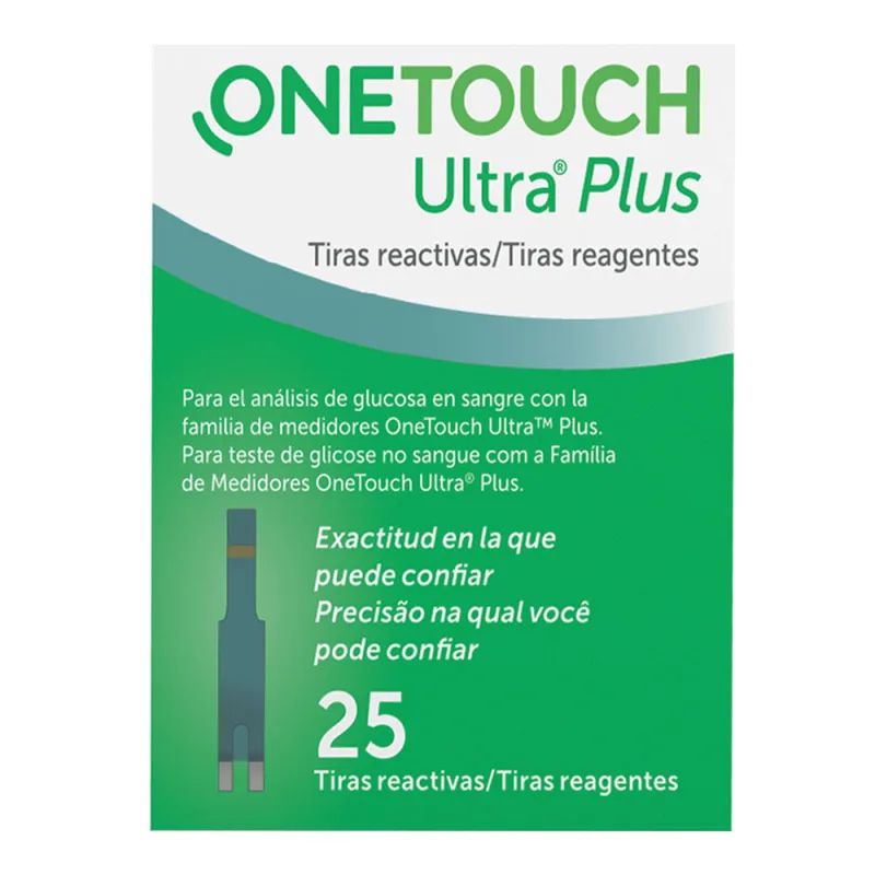 Tiras De Glicemia Onetouch Jultra Plus 25 Unidades - OneTouch