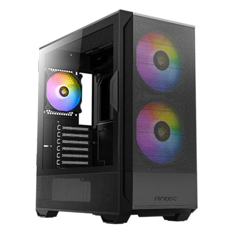 Gabinete Gamer Antec Nx416l Lateral Vidro Temperado Atx-m-atx-itx 2 Fans 120mm Argb - 0-761345-10