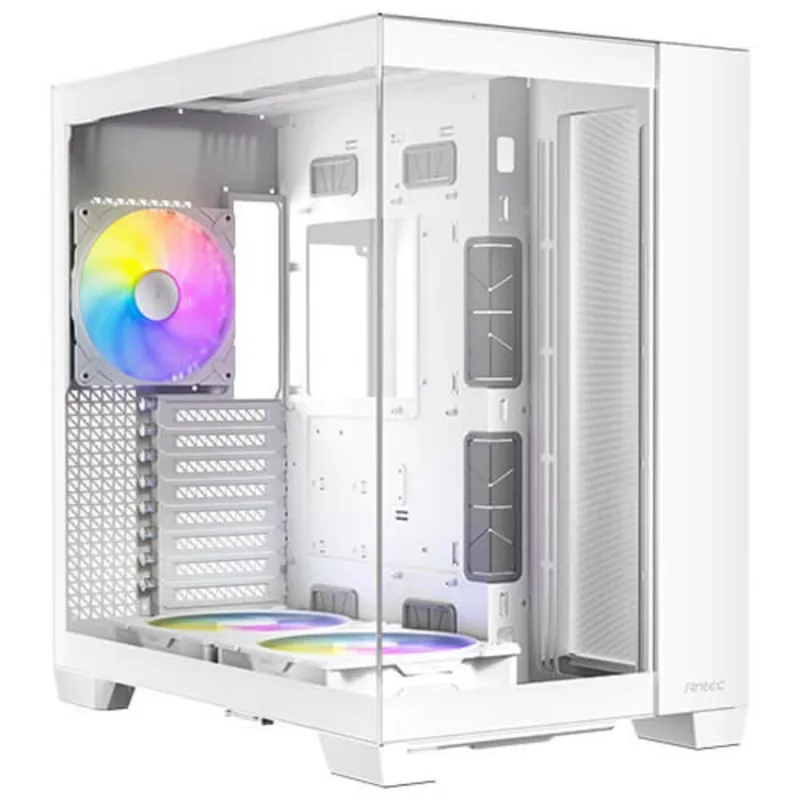 Gabinete Gamer Antec C8 Argb White Lateral Vidro Temperado 4mm E-atx-atx-m-atx-itx 2 Fans 120mm B
