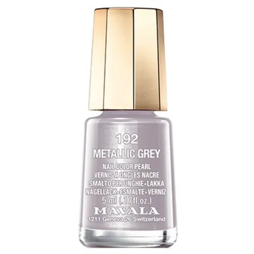 Esmalte Mini Color Arabesque Collection 5ml Mavala 192 Metallic Grey - MAVALA - Higiene E Beleza
