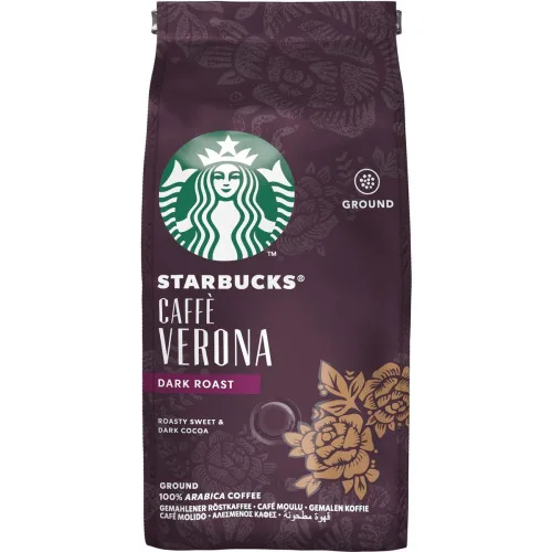 STARBUCKS ® CAFFÈ VERONA TORRA ESCURA CAFÉ TORRADO E MOÍDO SACHÊ DE 250G - STARBUCKS - Mercearia E Gastronomia