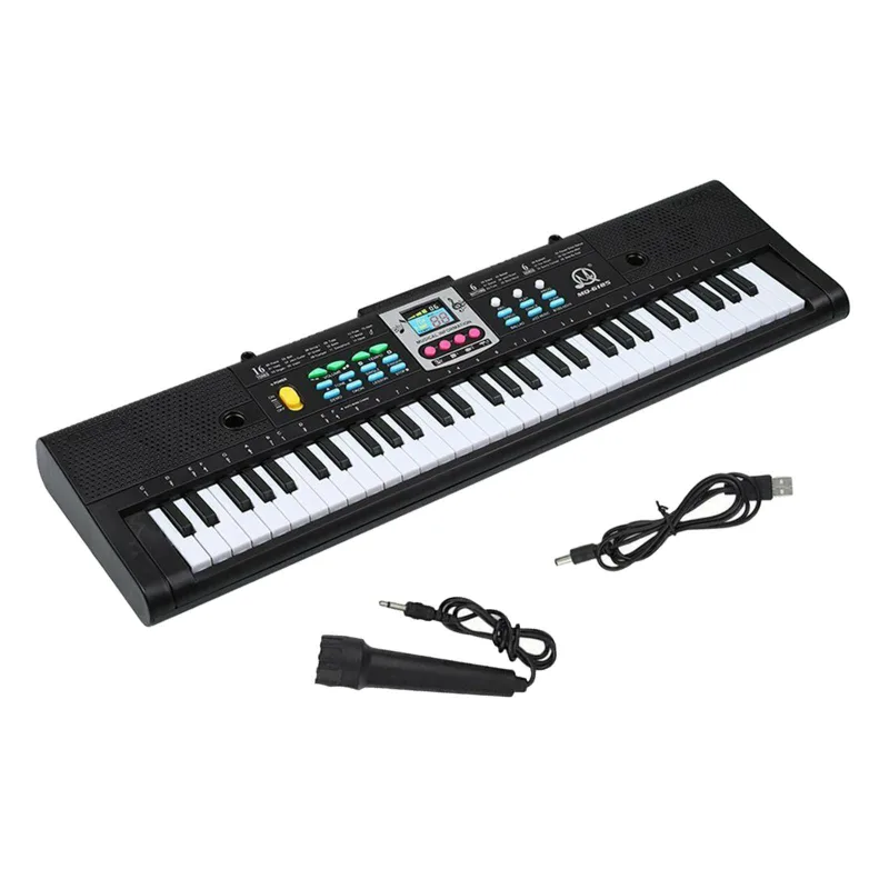 Teclado Eletrônico De Música Digital De 61 Teclas Elétrico - Não Informado - Instrumentos Musicais
