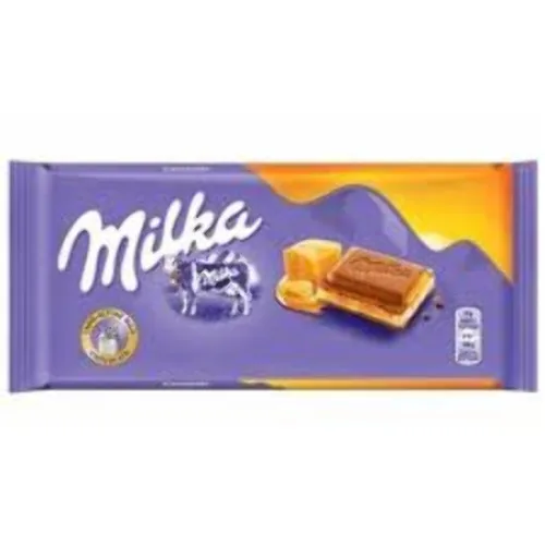 Milka Milk Chocolate With Caramel Filling - MILKA - Mercearia