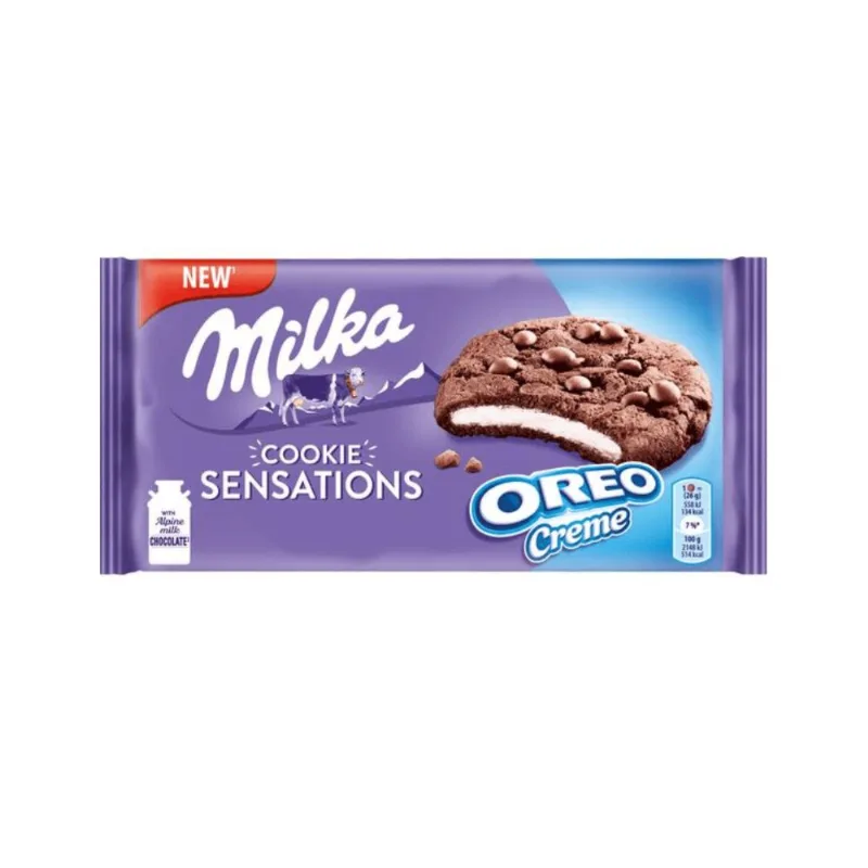 Biscoito Cookie Sensations Oreo Creme Milka 156g