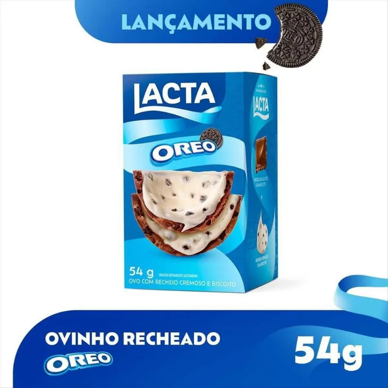 Ovo de Chocolate ao Leite Oreo Lacta Caixa 54g