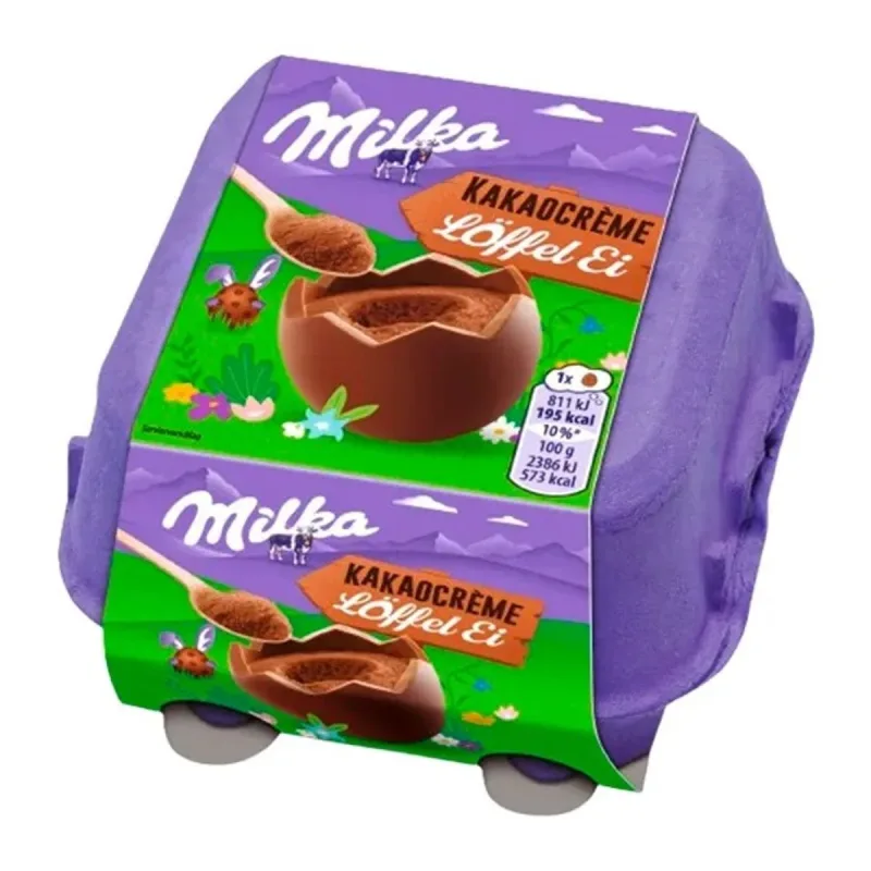 Ovo de Páscoa de Colher Milka Creme de Cacau 136g - MILKA - Mercearia