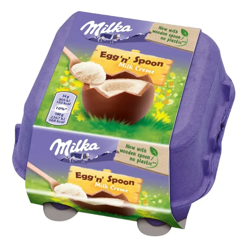 Ovo de Páscoa Milka Creme de Leite 136g - MILKA - Mercearia