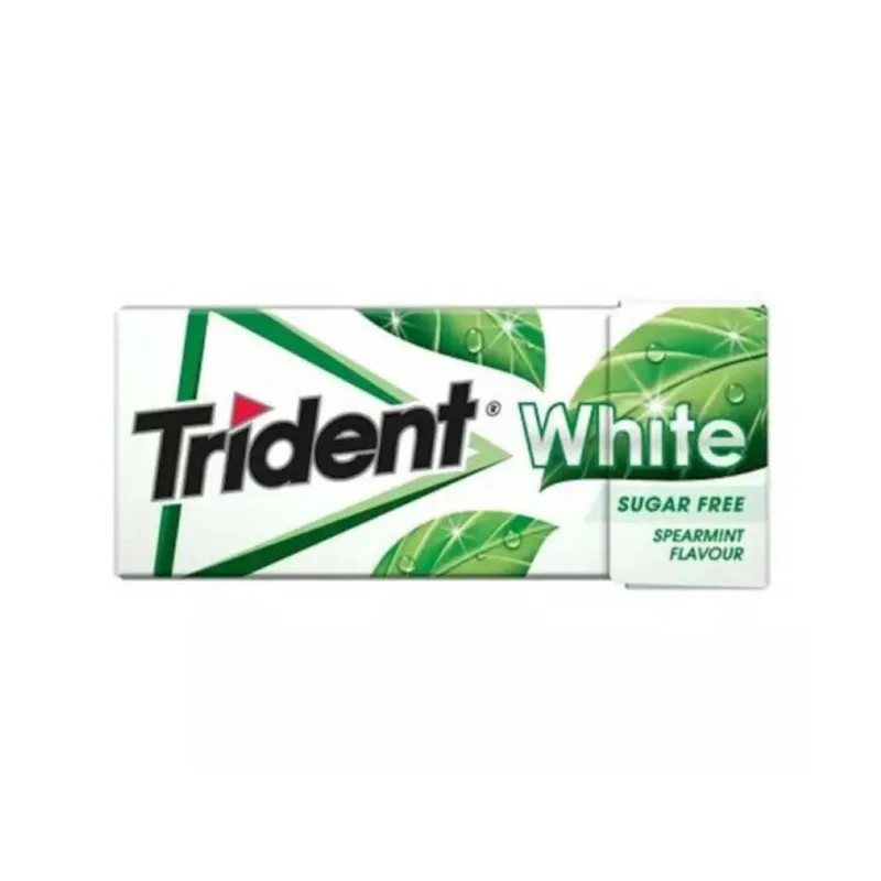 Chiclete Trident White Spearmint Sem Açúcar Importado 14g