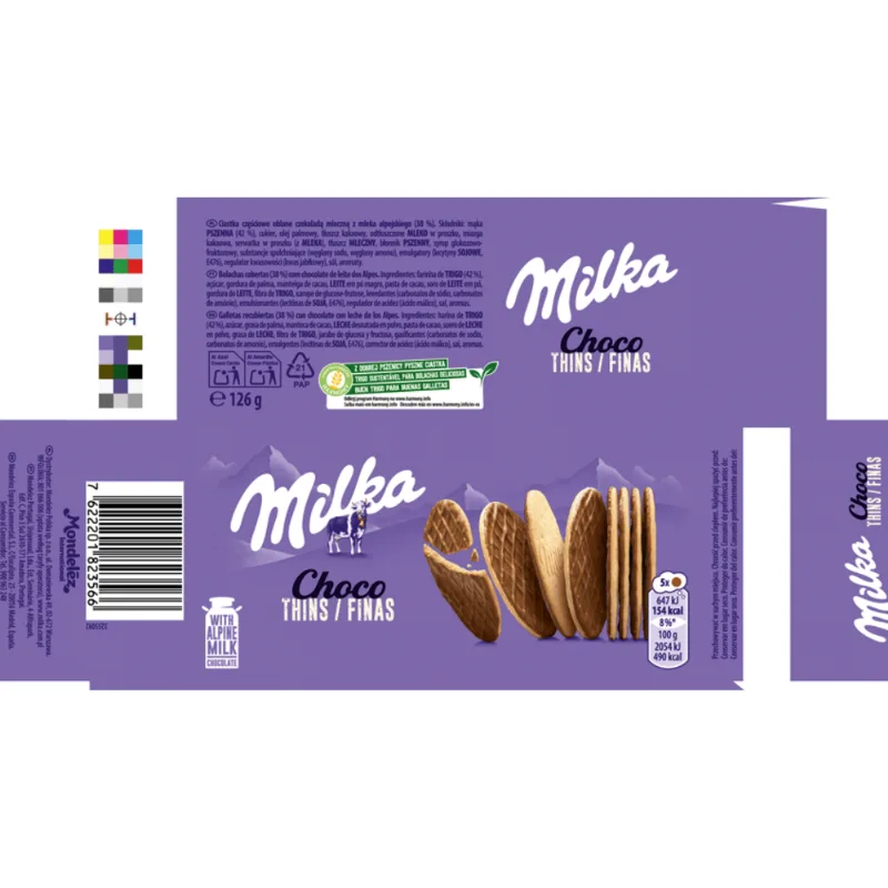 CHOCOLATE POLONES MILKA CHOCO FINAS 126G