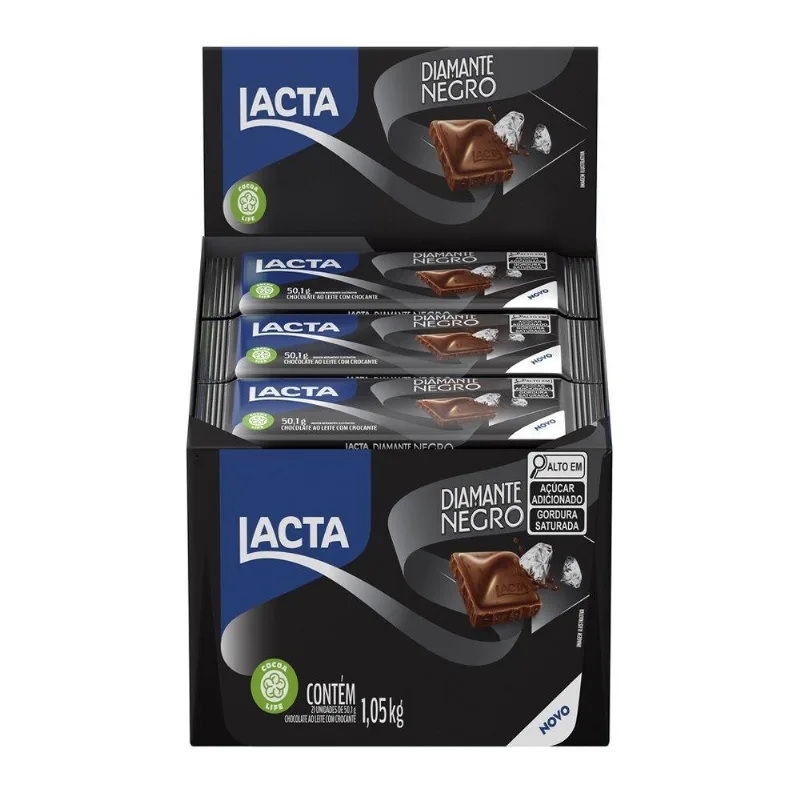 Chocolate Lacta Diamante Negro 50,1g