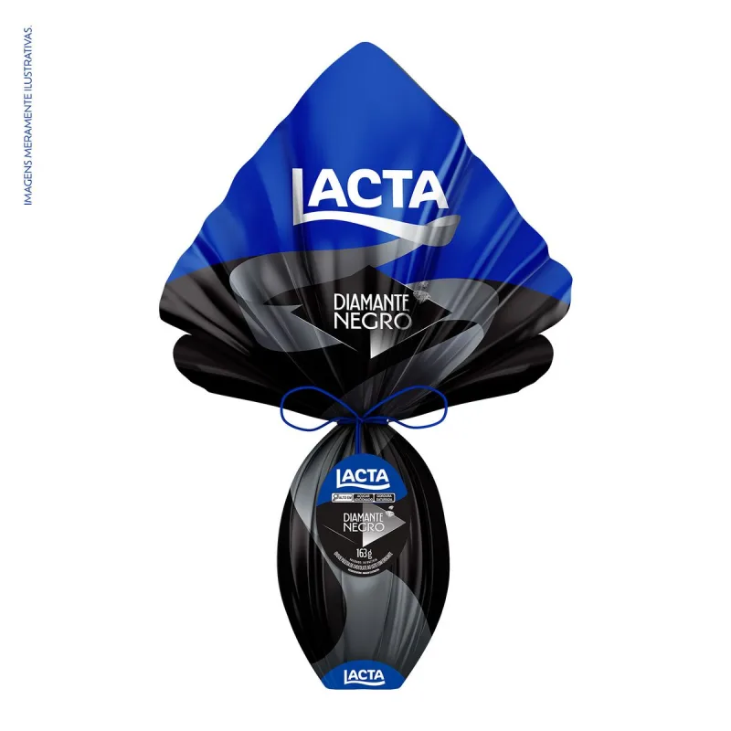 Ovo de Páscoa Lacta ao Leite Diamante Negro 163g - Lacta - Mercearia